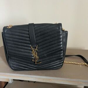 Authentic black YSL purse